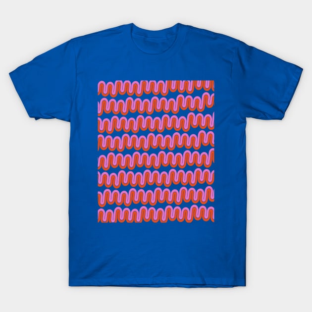 Vibrant Curves T-Shirt by OpalEllery